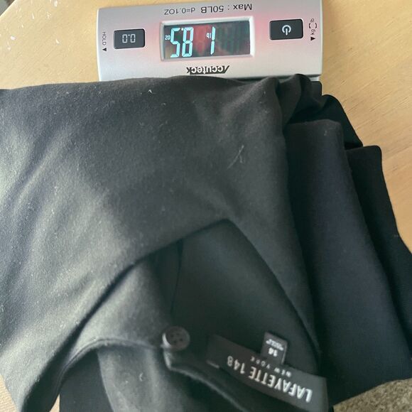 Lafayette 148 Midi Dress Black Size‎ 14 Black Ruched Classic Neutral Capsule - Picture 10 of 10